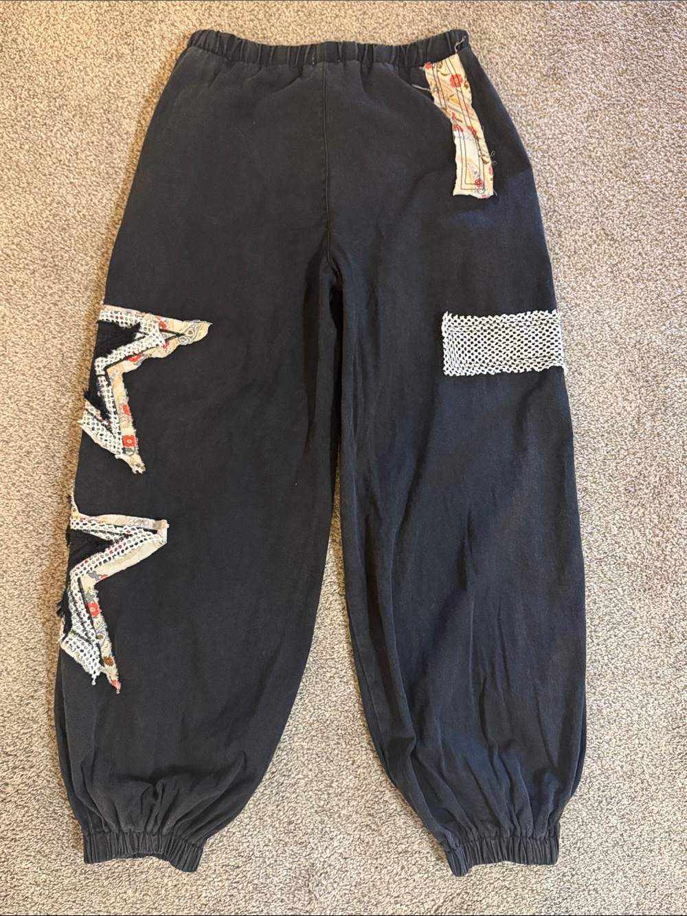 POL Black Joggers with Star Patch Detailing - Picture 6 of 6